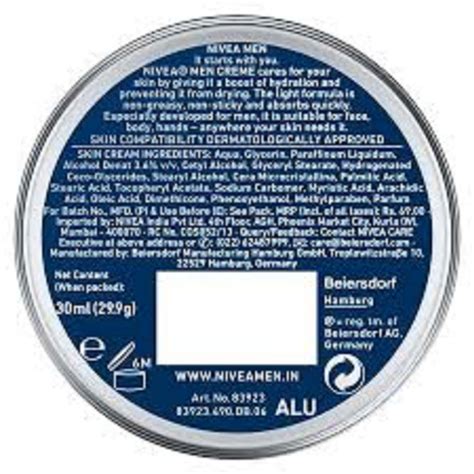 Buy NIVEA MEN MOISTURISER CREME 30 ML Online & Get Upto 60% OFF at ...