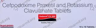 Zedocef Cv 200mg Strip Of 10 Tablets: Uses, Side Effects, Price ...