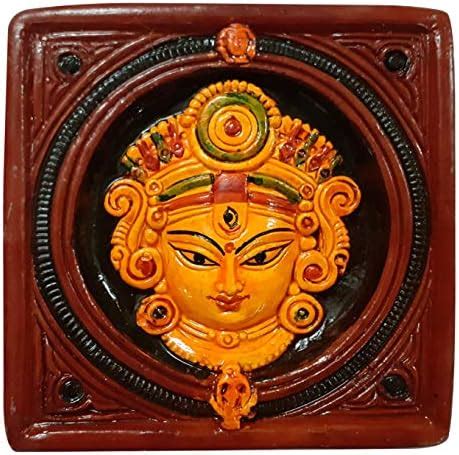 Buy SULFAX IDOL Maa Durga JI Idol | MATA Durga Terracotta Wall Hanging ...