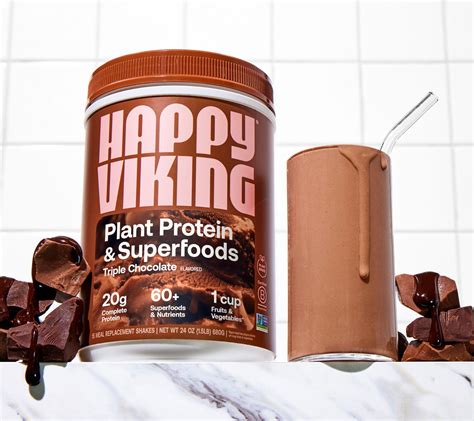 Happy Viking Plant Protein Superfood Powder 15 or 30 Servings - QVC.com