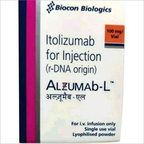 Itolizumab Injection - Itolizumab Alzumab L 100 mg Injection, Biocon ...