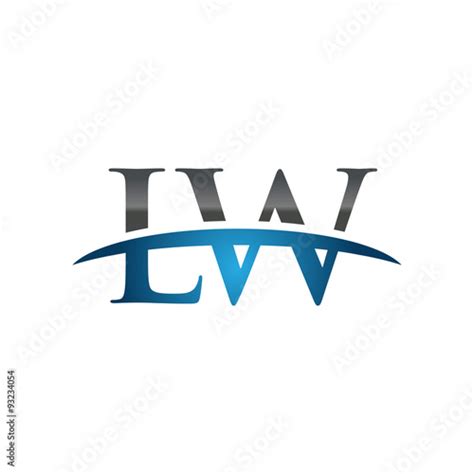 Initial letter wl logo or lw logo vector design template Stock Vector ...