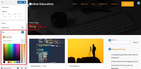 Image result for Header Color HTML