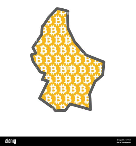 Luxembourg country map with bitcoin crypto currency logo Stock Vector Image & Art - Alamy