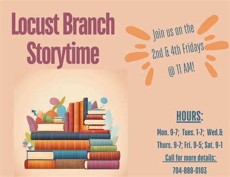 Locust Branch Storytime, Locust Library, 23 May 2025 | AllEvents