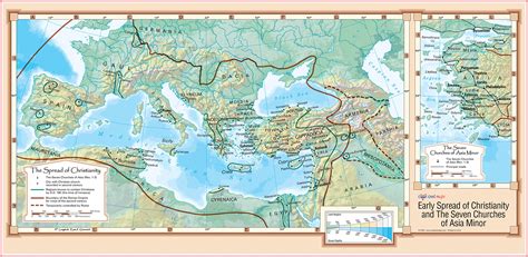 Buy Cool Owl s Early Spread of Christianity and The Seven Churches of Asia Minor - Wall 36"x18 ...
