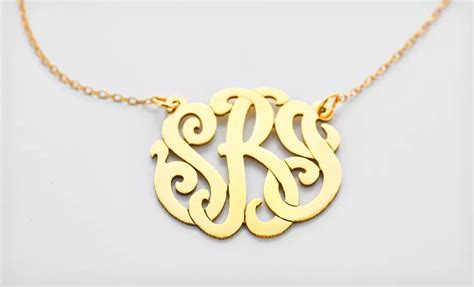 Handmade Monogram Necklaces | Groupon Goods