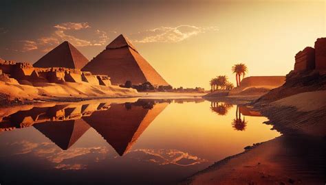 World famous pyramids in egypt | Premium AI-generated image