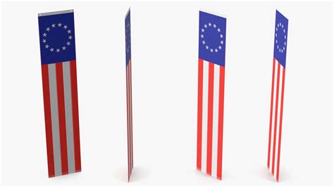 Pull Down Betsy Ross US Flag 3D Model $19 - .3ds .blend .c4d .fbx .max ...