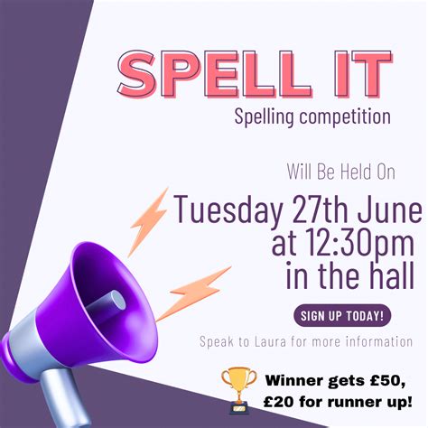 Spell It competition - The Skills Hub