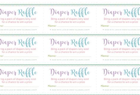 31+ Diaper Raffle Wording Options - Fun Baby Shower Games