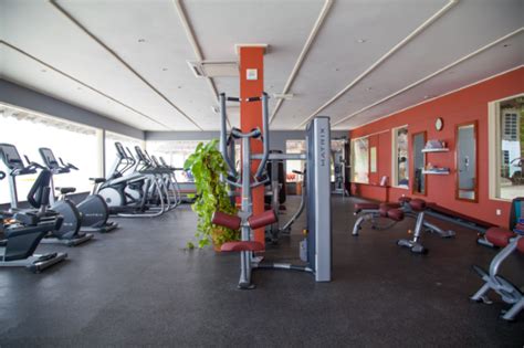 A range of fitness equipment can be found in the fitness room at Club ...