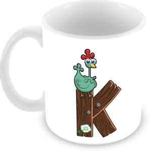 CREATIVE Coloured-alphabet-design-K Ceramic Coffee Mug Price in India ...