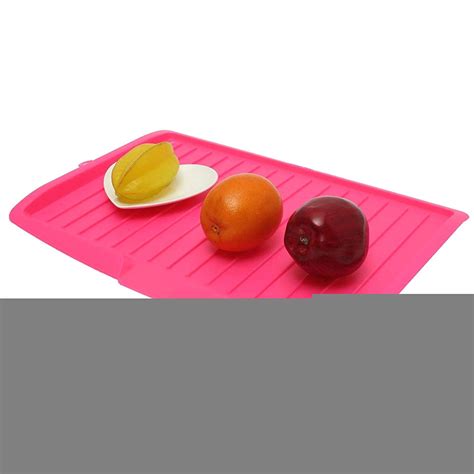 KANGIRU Mat Drainer For Kitchen Silicone Trivet Mat Pink : Amazon.in ...
