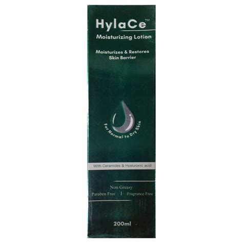 Buy Hylace Ceramides&Hyaluronic Acid Moisturizing Lotion, 200 ml | 19 ...