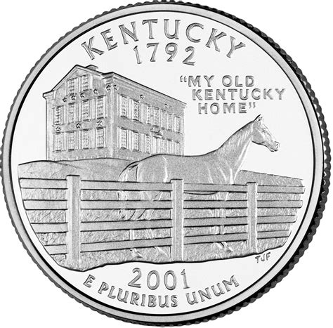 Quarter Dollar 2001 Kentucky, Coin from United States - Online Coin Club