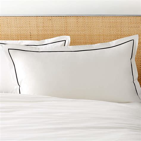 Marisal Organic Cotton Percale 400 Thread Count White and Sienna Brown ...