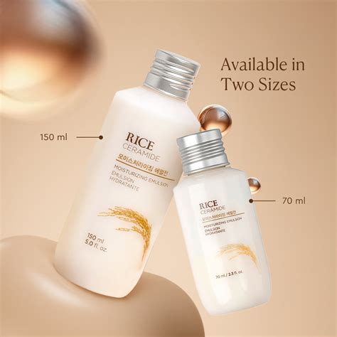 Ceramide & Rice Moisturizing Emulsion - Face Moisturizer for ...