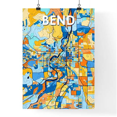 Bend Oregon Downtown Street Map