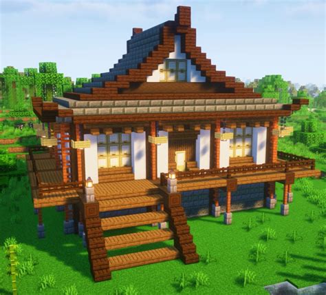 Image result for Minecraft Japanese House Tutorial