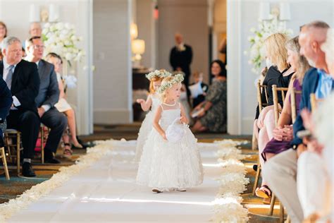 Flower Girl Walking Down Aisle