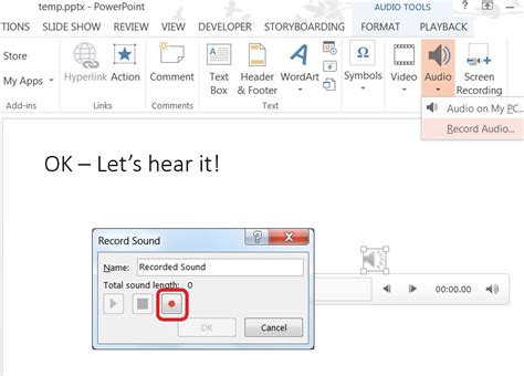Image result for PowerPoint Audio Recording