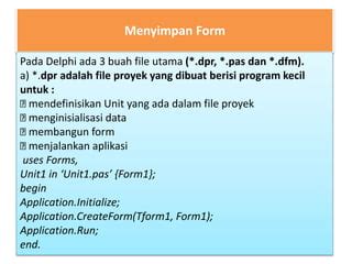 Image result for Contoh Kodingan Bahasa Delphi