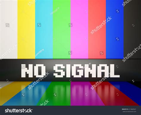 No Signal On Tv Screen Basic Stock Illustration 611860541 | Shutterstock