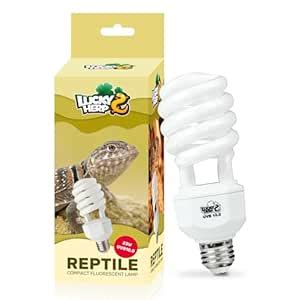 LUCKY HERP UVA UVB Reptile Light 10.0, Desert UVB 150 Compact ...