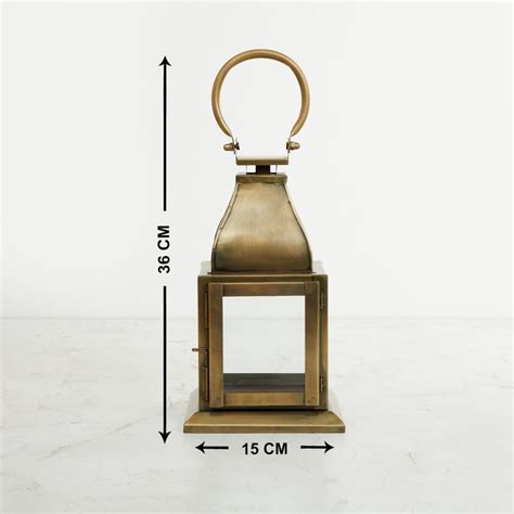 Buy Leon Gold Lantern- Metal- 15 x 36 cm from Home Centre at just INR ...