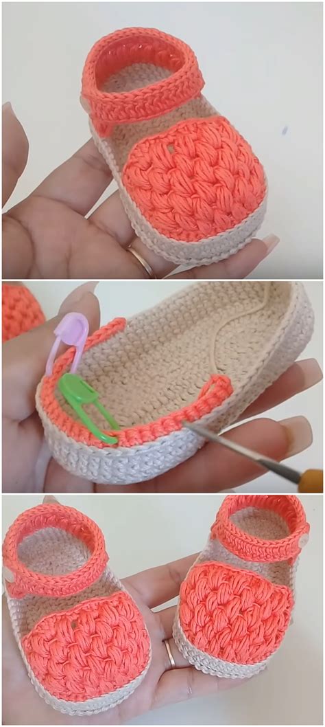 Crochet Baby Girl Sandals From 0 To 3 Months - Crochet Ideas