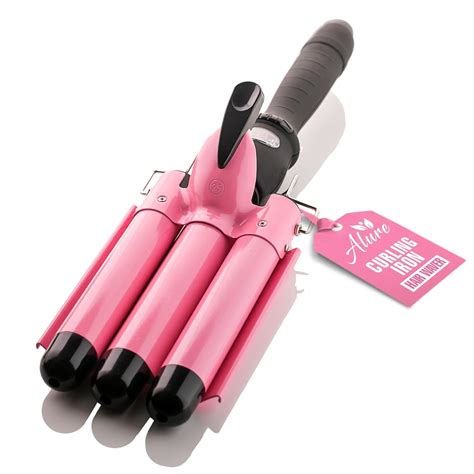 Alure Three Barrel Curling Iron Wand With Lcd Temperature Display, 1 ...