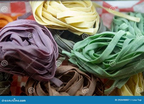 4 types of pasta nests stock image. Image of italian - 292698807