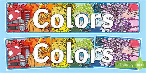 Colors Banner (teacher made) - Twinkl
