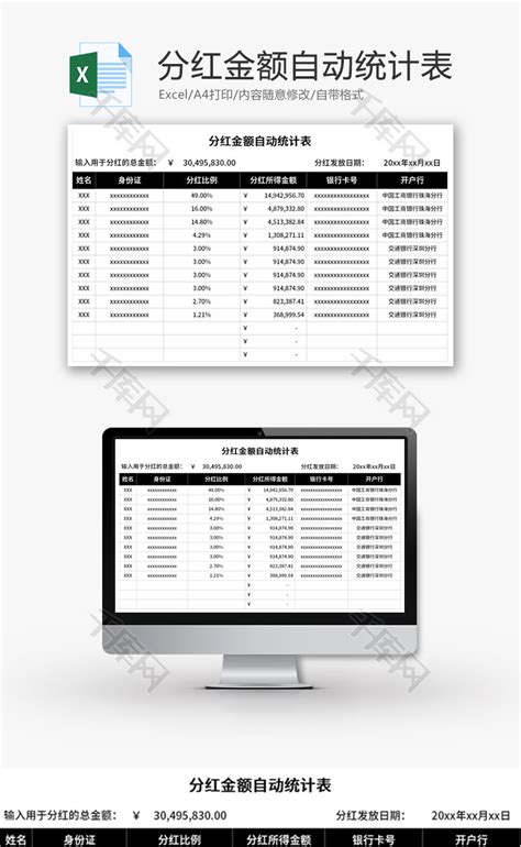 通用版股东合作分红协议书Word模板下载_编号ljbxaoal_熊猫办公