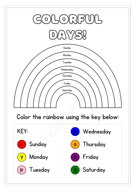 9 Worksheets for Kids to Learn the Days of the Week