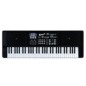 Queen's 61-Key Electronic Musical Keyboard with Microphone ...