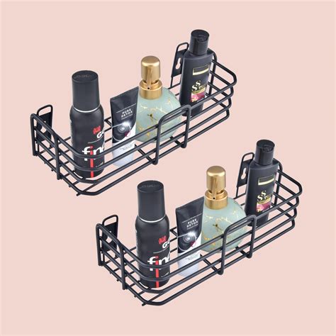 MOTIQO Stainless Steel Bathroom Shelf, Kitchen Shelf, Rack, Perfume ...