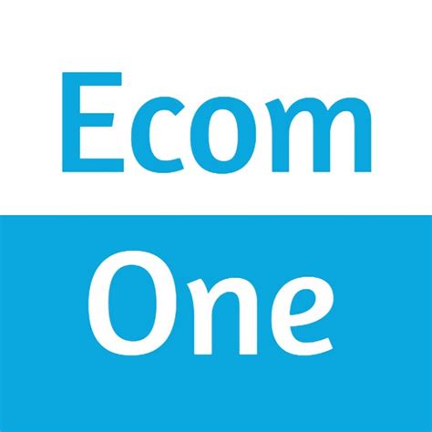 the ecom uprise logo on a dark blue background with an arrow in the center