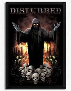 Eureka Designs Poster Disturbed Skeleton Paper Print - Music posters in ...