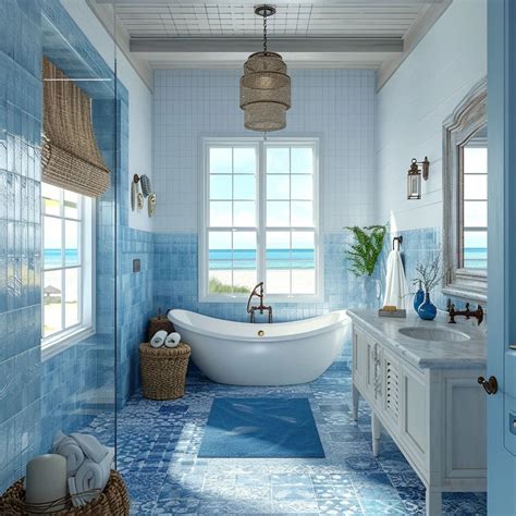 31 Beautiful Coastal Bathroom Ideas And Designs - Edward George | Beach ...