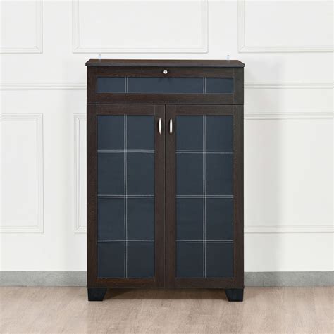 Buy Premium Ruth Engineered Wood Small Shoe Cabinet ( Wenge) Online In ...