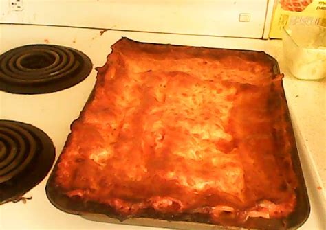 easy bake lasagna Recipe by samjamm - Cookpad
