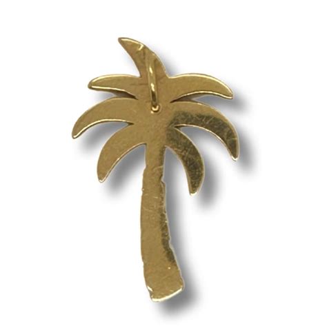 Jason Of Beverly Hills 14k Yellow Gold and Diamond Palm Tree Pendant ...