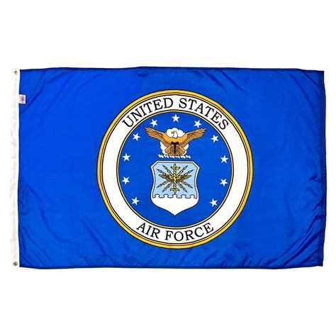 Fly High with Our 4' x 6' Air Force Seal Nylon Flag - Fly American Flags