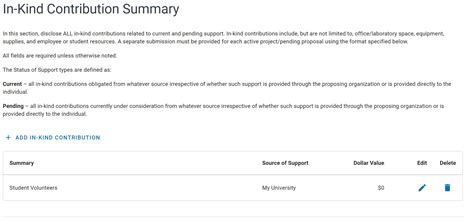 NSF Current & Pending (Other) Support