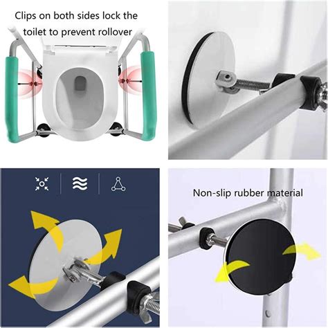 Buy Toilet Handrails Toilet Safety Rails Stand Alone Toilet Safety ...