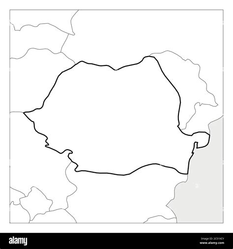 Romania Outline Printable Map