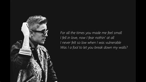 Justin Bieber - Love Yourself (lyrics) 2015 - YouTube