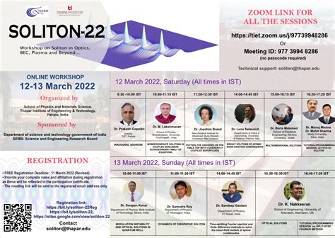 SOLITON-22 Workshop – Thapar Institute of Engineering and Technology